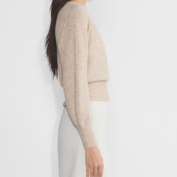 Aritzia Heather Light Oatmeal Dear Sweater - Picture 5 of 6